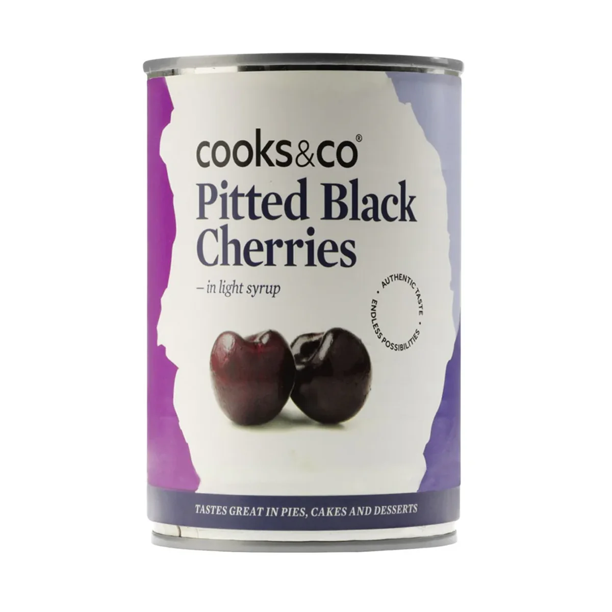 Pitted Black Cherries in Syrup - Cooks & Co