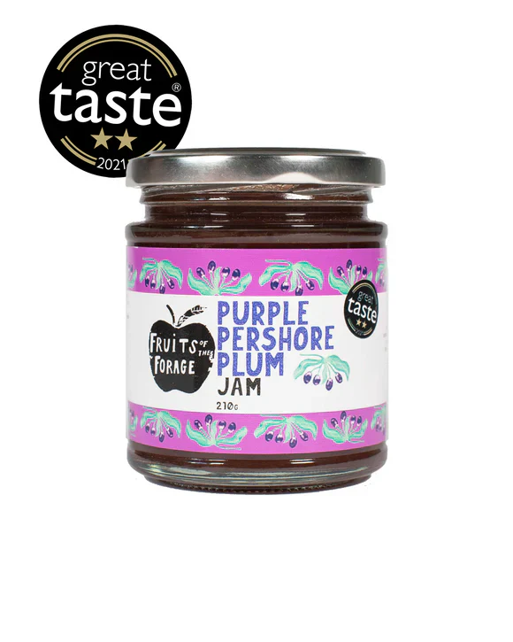 Purple Pershore Plum Jam - Fruits of the Forage