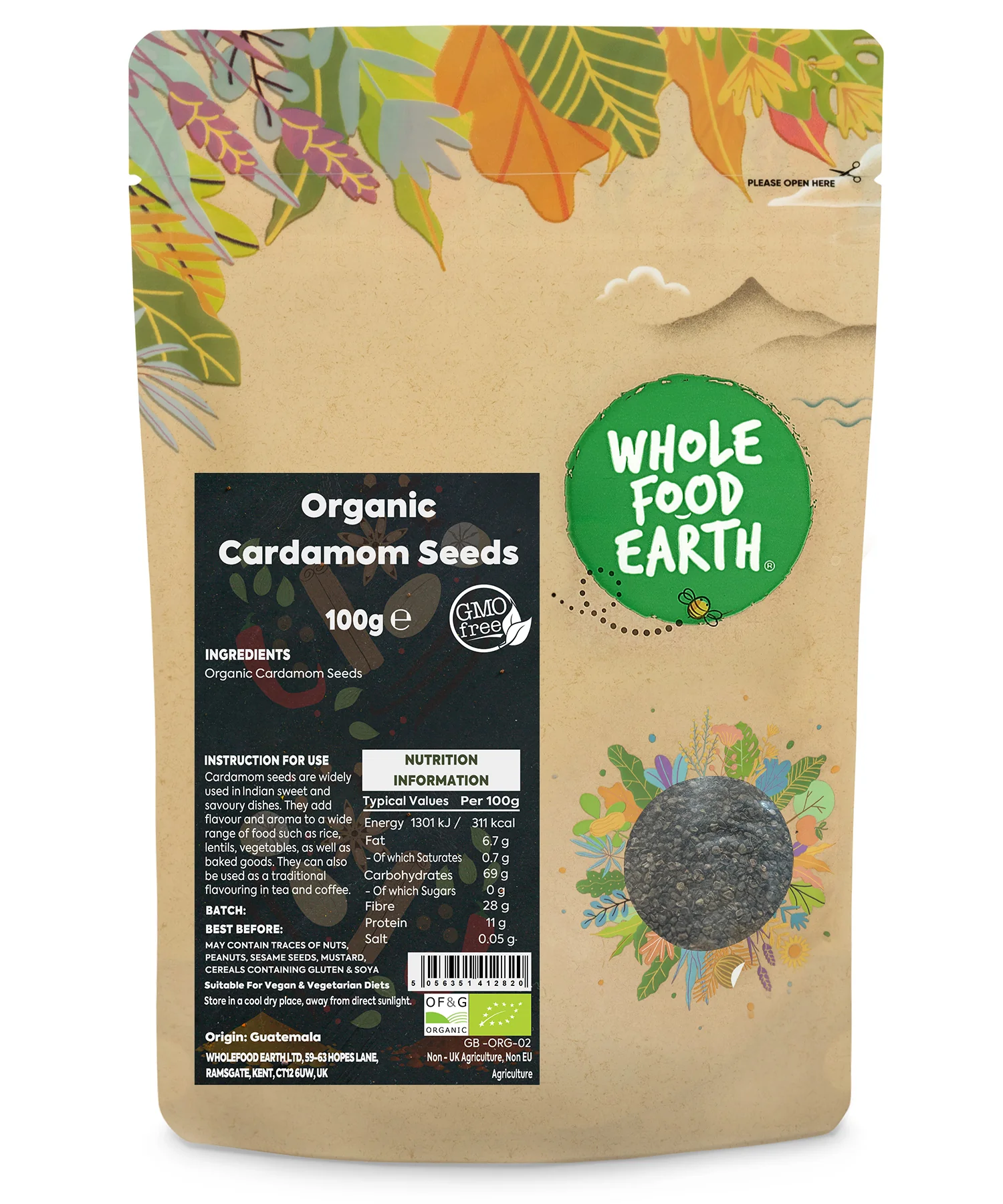 Organic Cardamom Seeds