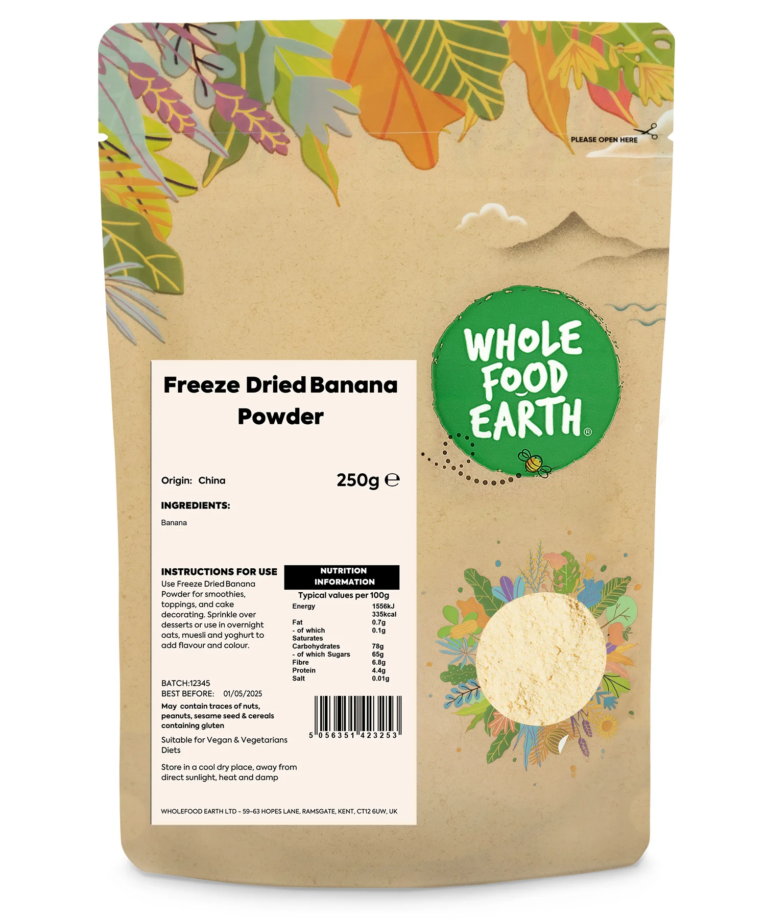 Freeze Dried&nbsp;Banana Powder