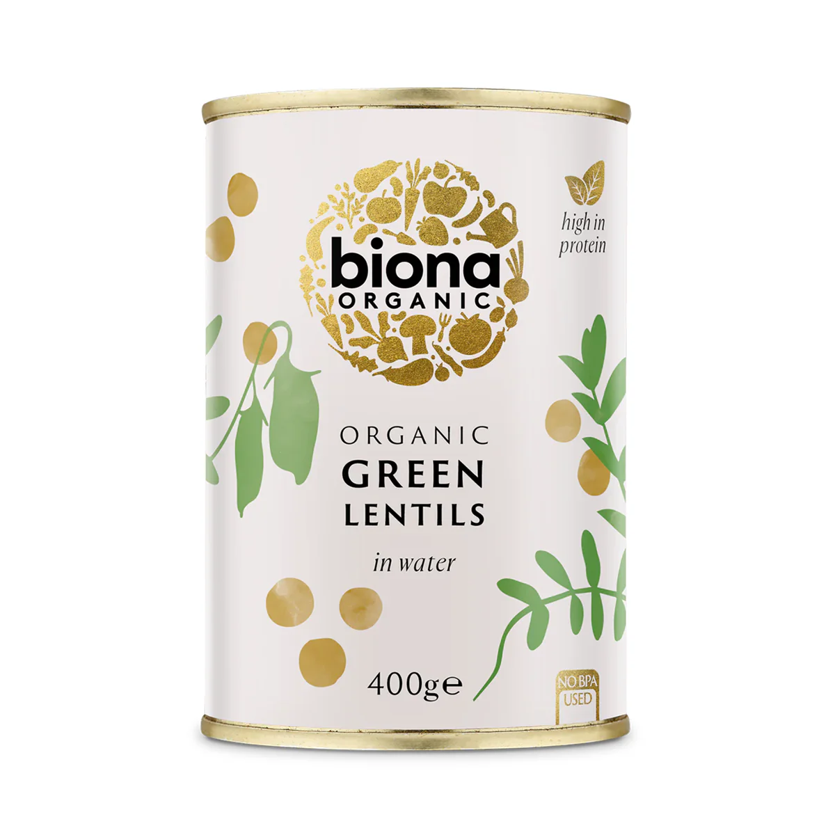 Organic Green Lentils - Biona -  6 pack