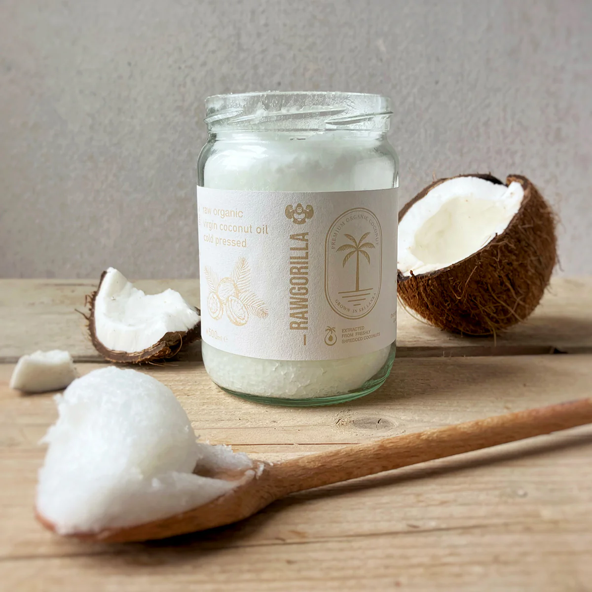 Raw Organic Virgin Coconut Oil - 500ml - RAWGORILLA