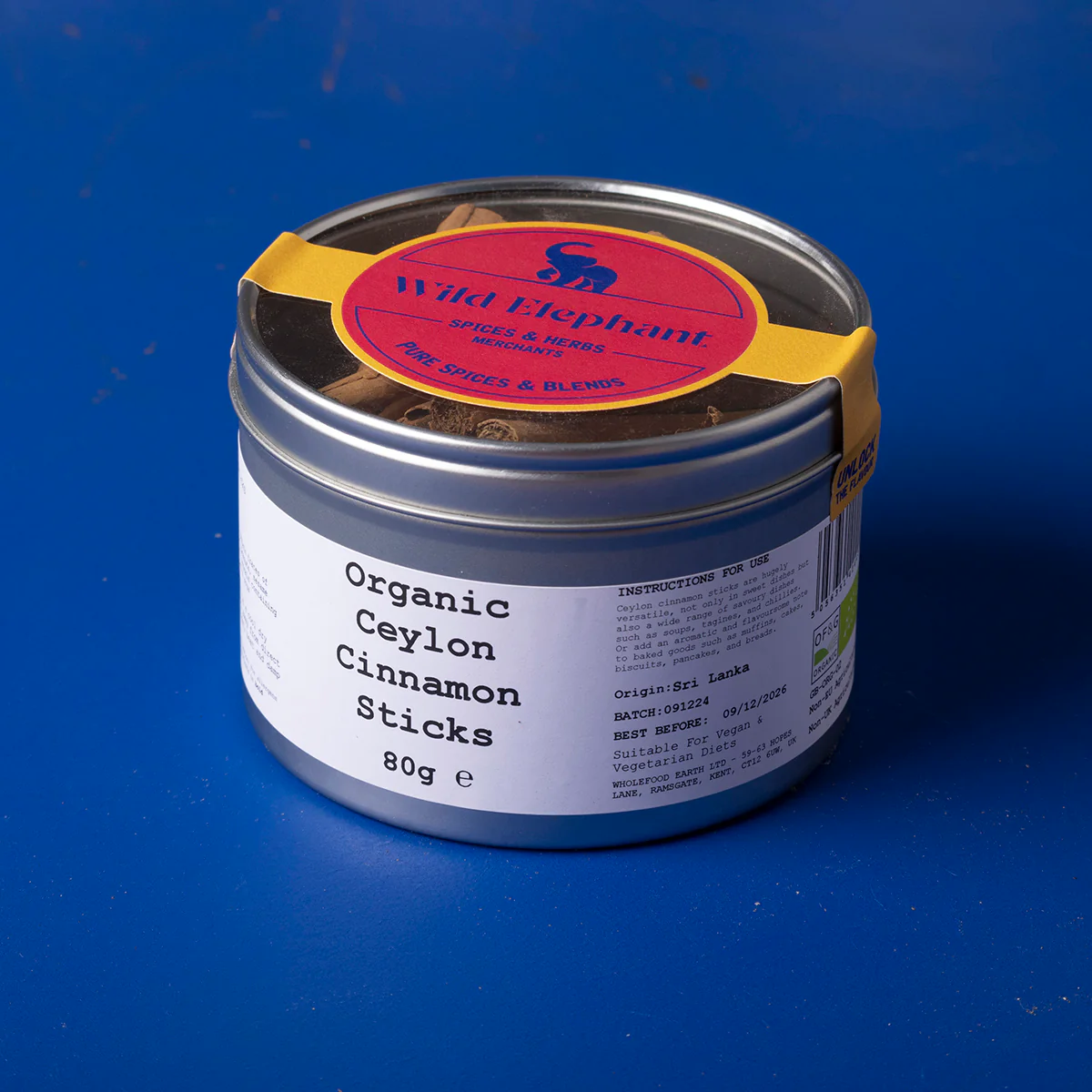 Organic Ceylon Cinnamon Sticks - Wild Elephant