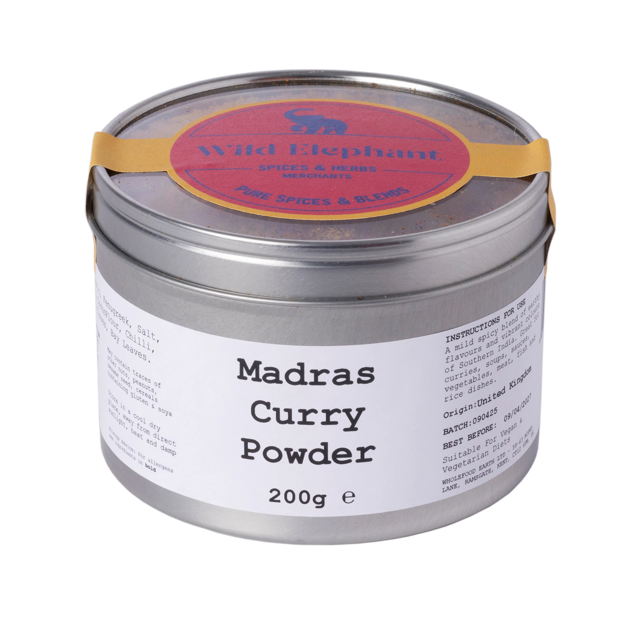 Vindaloo Curry Powder - Wild Elephant