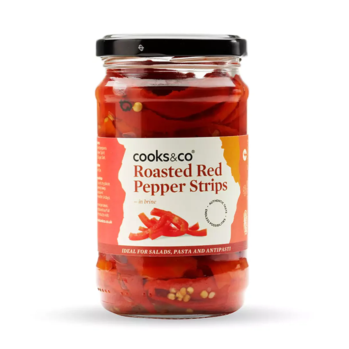 Roasted Red Pepper Strips - Cooks & Co