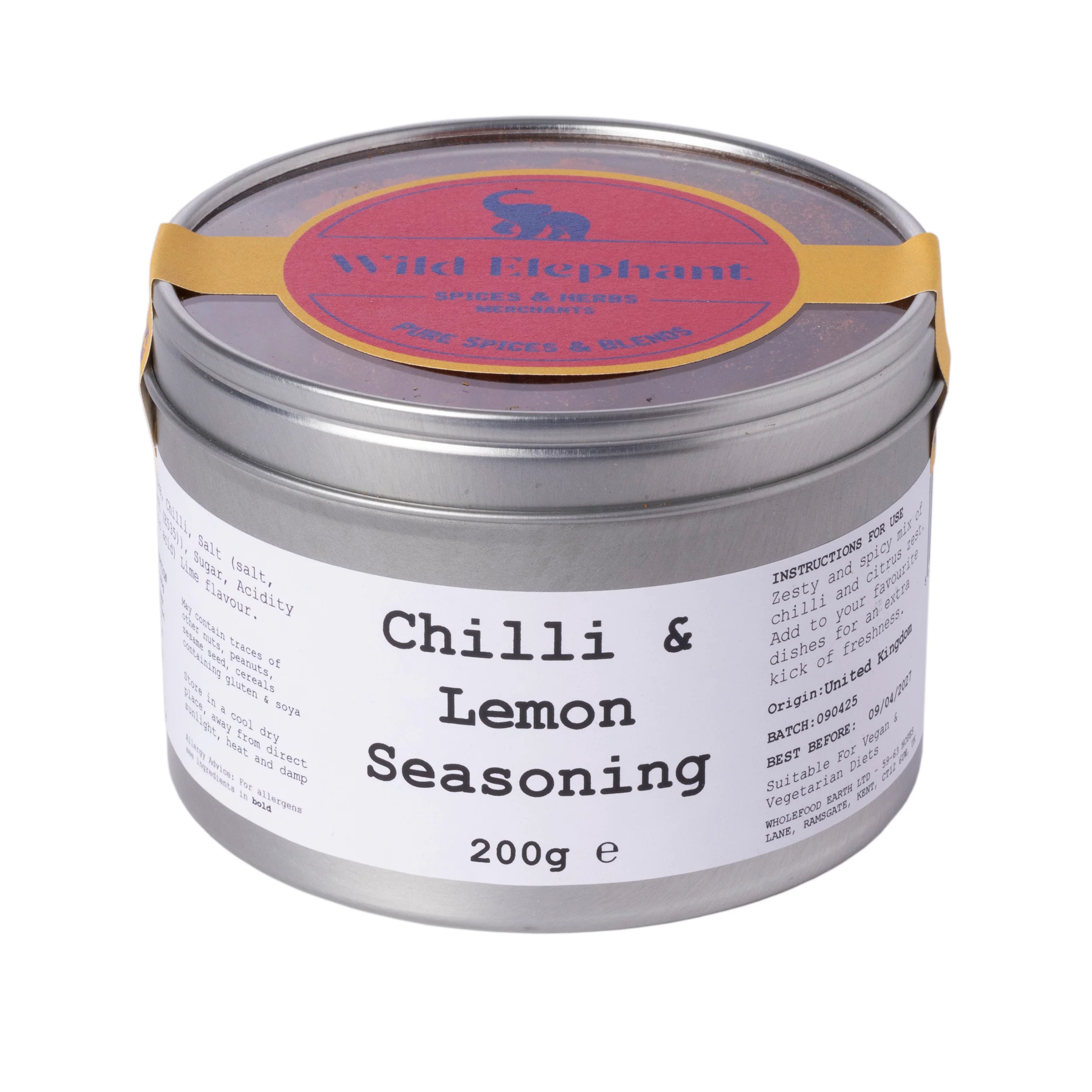 Chilli & Lemon Seasoning - Wild Elephant