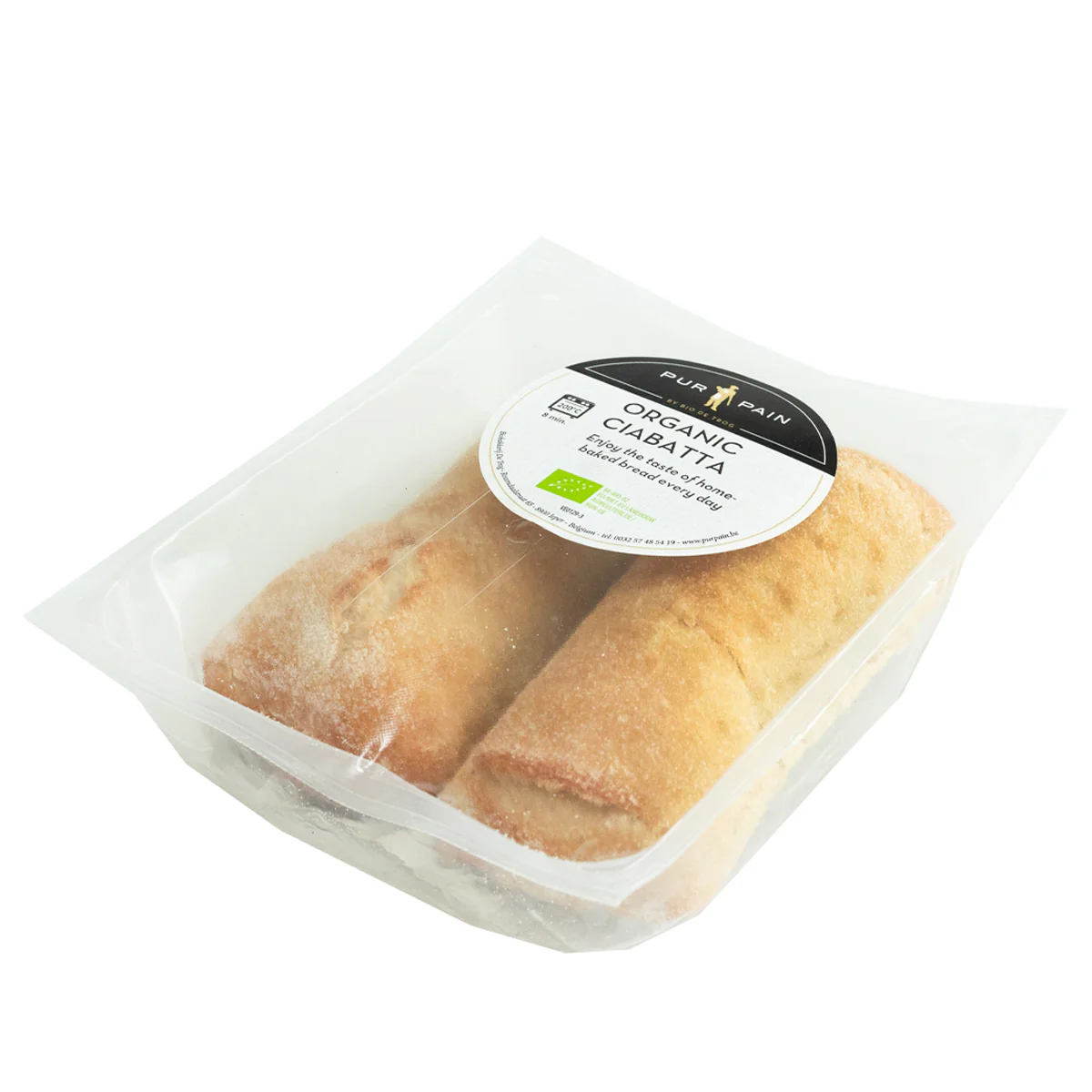 Organic Ciabatta 2 Pack - Pur Pain